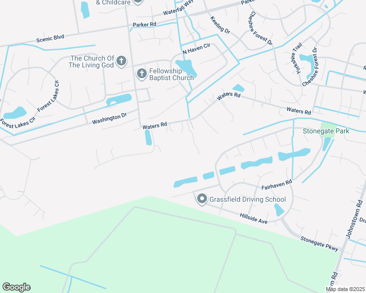map of restaurants, bars, coffee shops, grocery stores, and more near 1024 Waters Road in Chesapeake