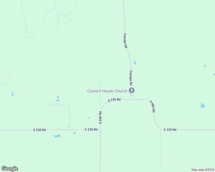 map of restaurants, bars, coffee shops, grocery stores, and more near 23000 South 680 Road in Wyandotte