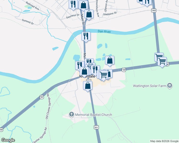 map of restaurants, bars, coffee shops, grocery stores, and more near in South Boston