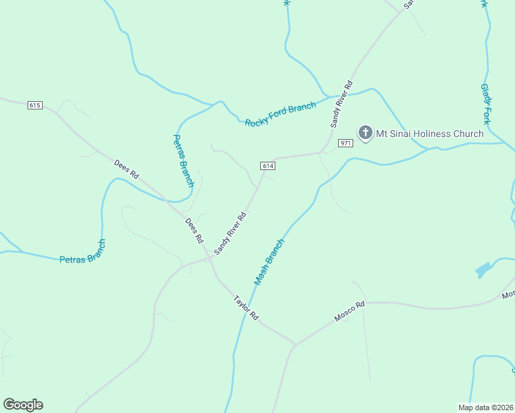 map of restaurants, bars, coffee shops, grocery stores, and more near Sandy River Road in Axton