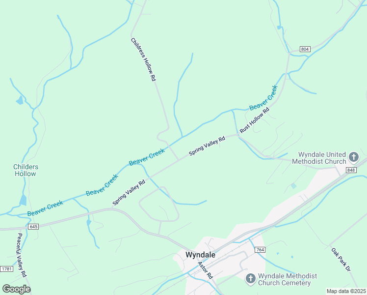 map of restaurants, bars, coffee shops, grocery stores, and more near 16059 Spring Valley Road in Abingdon