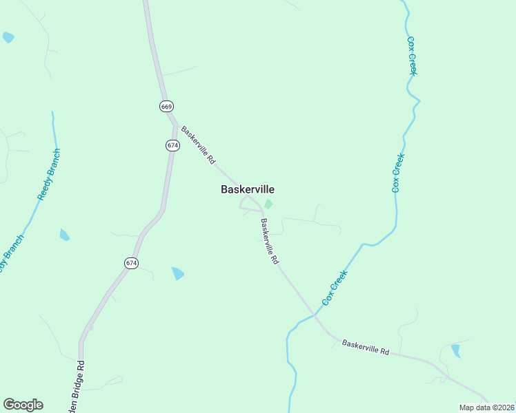 map of restaurants, bars, coffee shops, grocery stores, and more near in Baskerville