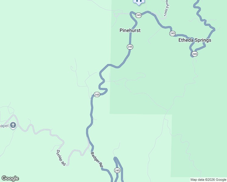 map of restaurants, bars, coffee shops, grocery stores, and more near 51911 Hogback in Miramonte