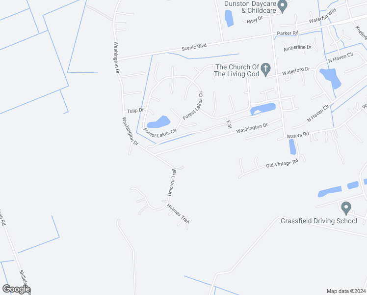 map of restaurants, bars, coffee shops, grocery stores, and more near 1052 Washington Drive in Chesapeake