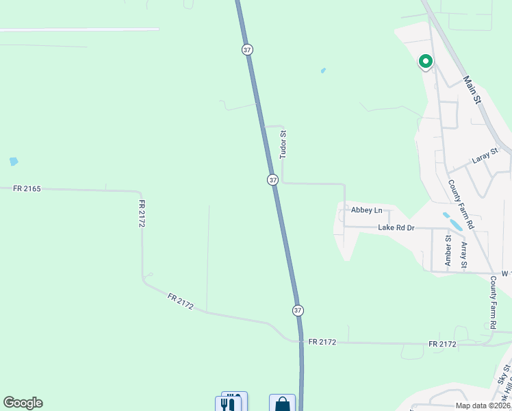 map of restaurants, bars, coffee shops, grocery stores, and more near 16804 Farm Road 1098 in Cassville