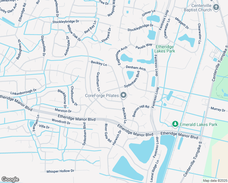 map of restaurants, bars, coffee shops, grocery stores, and more near 821 Sydenham Boulevard in Chesapeake
