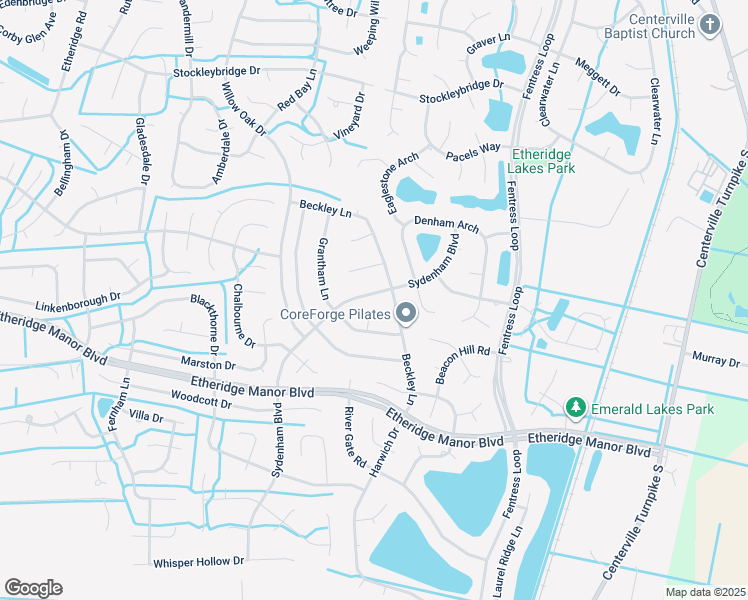 map of restaurants, bars, coffee shops, grocery stores, and more near 821 Sydenham Boulevard in Chesapeake