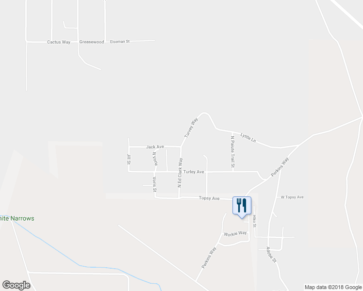 map of restaurants, bars, coffee shops, grocery stores, and more near 1930 Turvey Way in Moapa