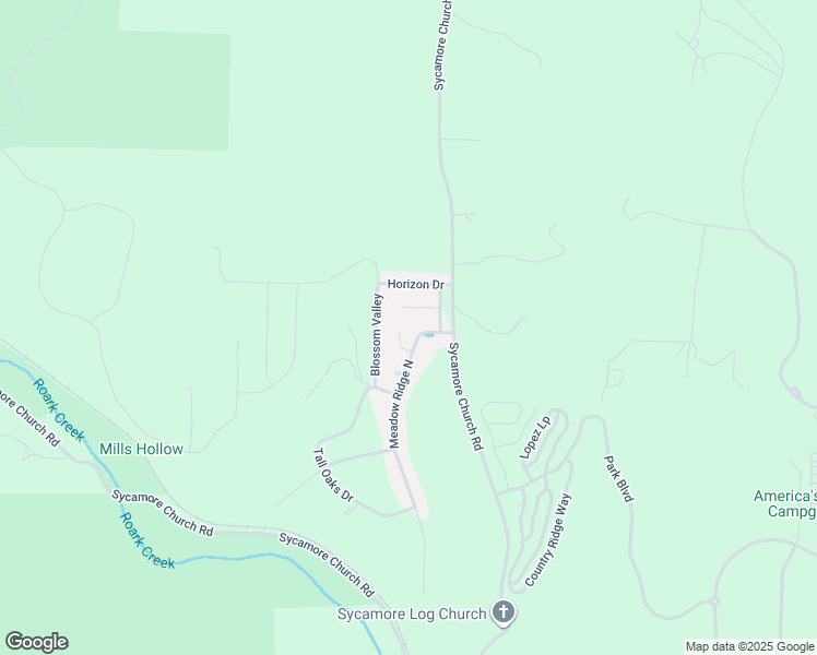 map of restaurants, bars, coffee shops, grocery stores, and more near 155 Meadow Ridge Court in Branson