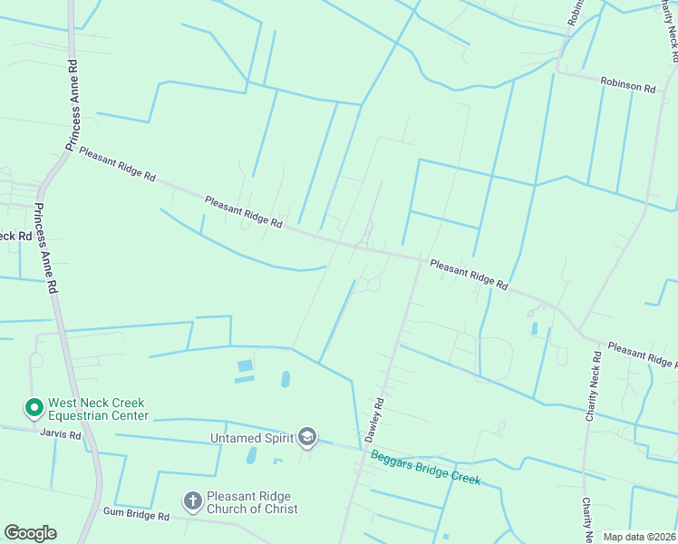 map of restaurants, bars, coffee shops, grocery stores, and more near 1857 Pleasant Ridge Road in Virginia Beach