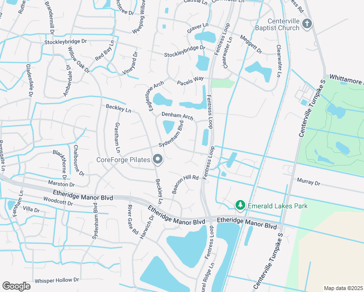 map of restaurants, bars, coffee shops, grocery stores, and more near 1004 Eddington Court in Chesapeake
