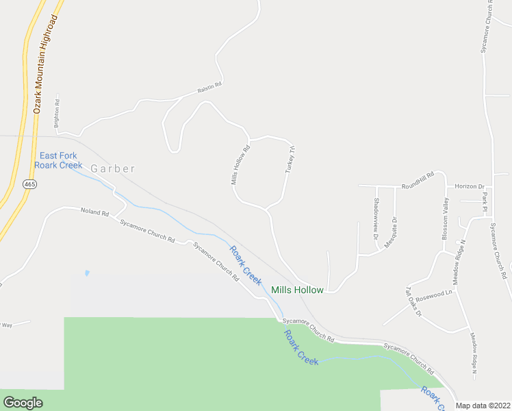 map of restaurants, bars, coffee shops, grocery stores, and more near Mills Hollow Road in Branson