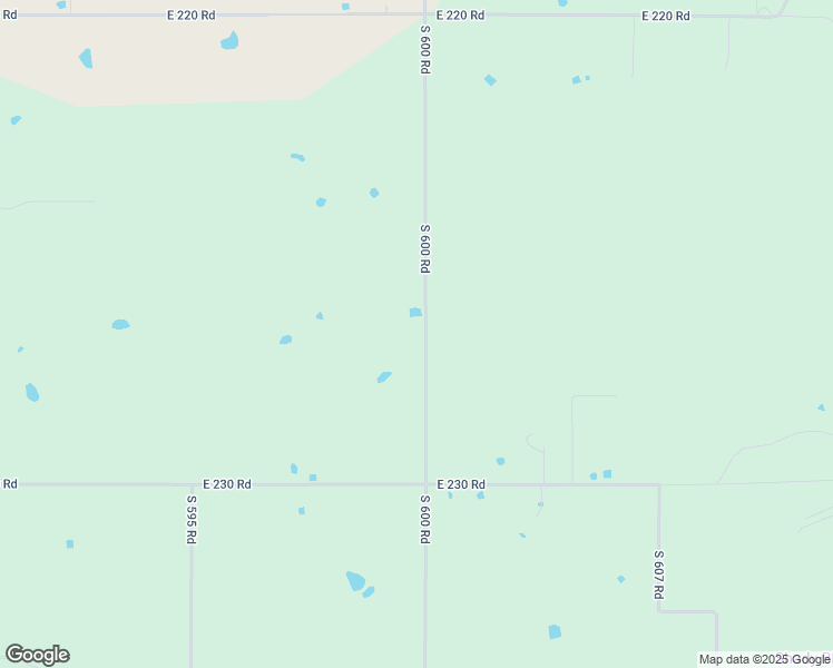 map of restaurants, bars, coffee shops, grocery stores, and more near 22601 South 600 Road in Fairland