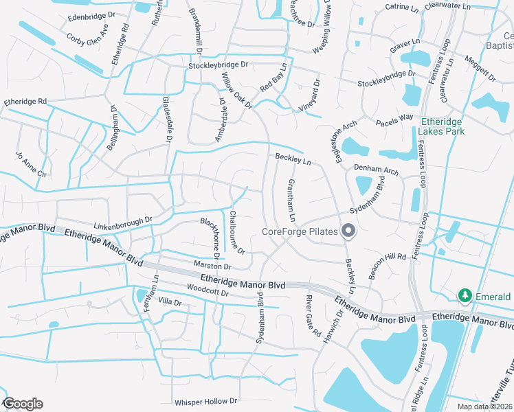 map of restaurants, bars, coffee shops, grocery stores, and more near 709 Gloria Drive in Chesapeake