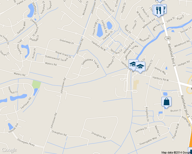 map of restaurants, bars, coffee shops, grocery stores, and more near 829 Saddleback Trail Road in Chesapeake