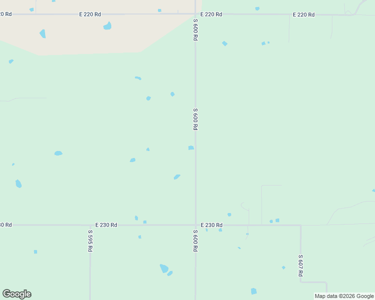 map of restaurants, bars, coffee shops, grocery stores, and more near 22601 South 600 Road in Fairland