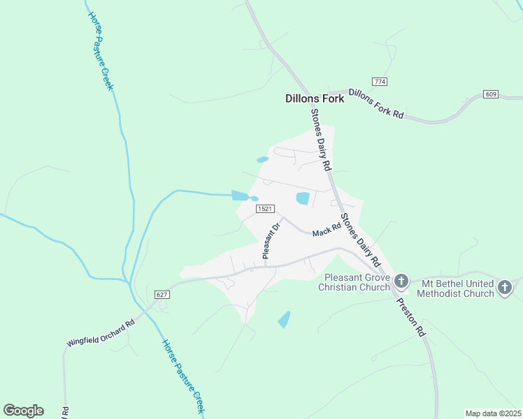 map of restaurants, bars, coffee shops, grocery stores, and more near 290 Mack Road in Martinsville