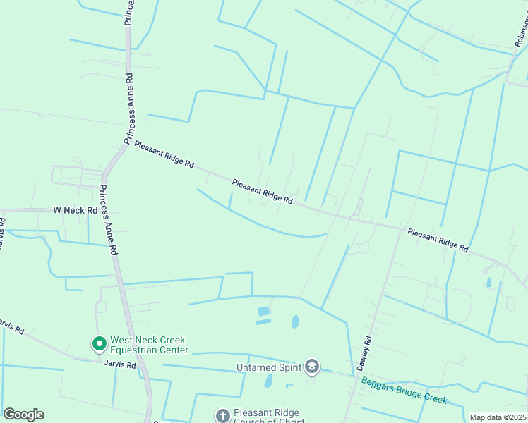 map of restaurants, bars, coffee shops, grocery stores, and more near 1929 Pleasant Ridge Road in Virginia Beach
