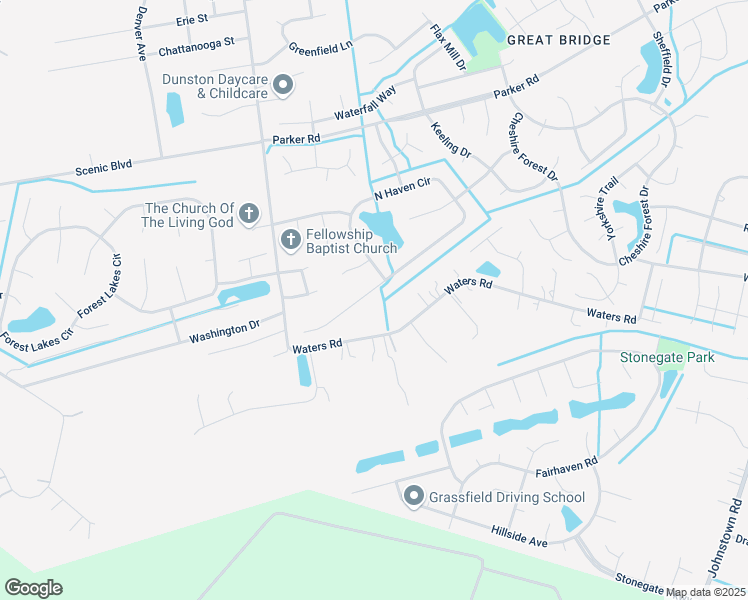 map of restaurants, bars, coffee shops, grocery stores, and more near 948 North Haven Circle in Chesapeake