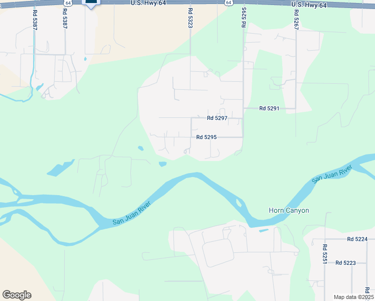 map of restaurants, bars, coffee shops, grocery stores, and more near 89 Road 5295 in Farmington