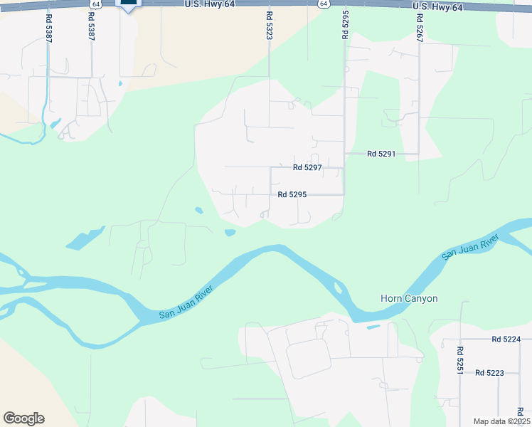 map of restaurants, bars, coffee shops, grocery stores, and more near 89 Road 5295 in Farmington