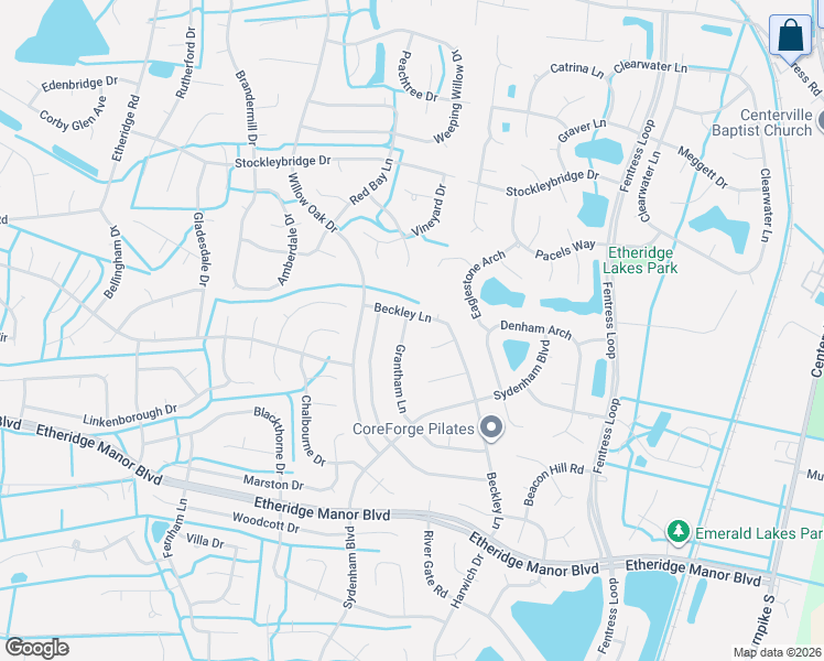 map of restaurants, bars, coffee shops, grocery stores, and more near 805 Grantham Lane in Chesapeake