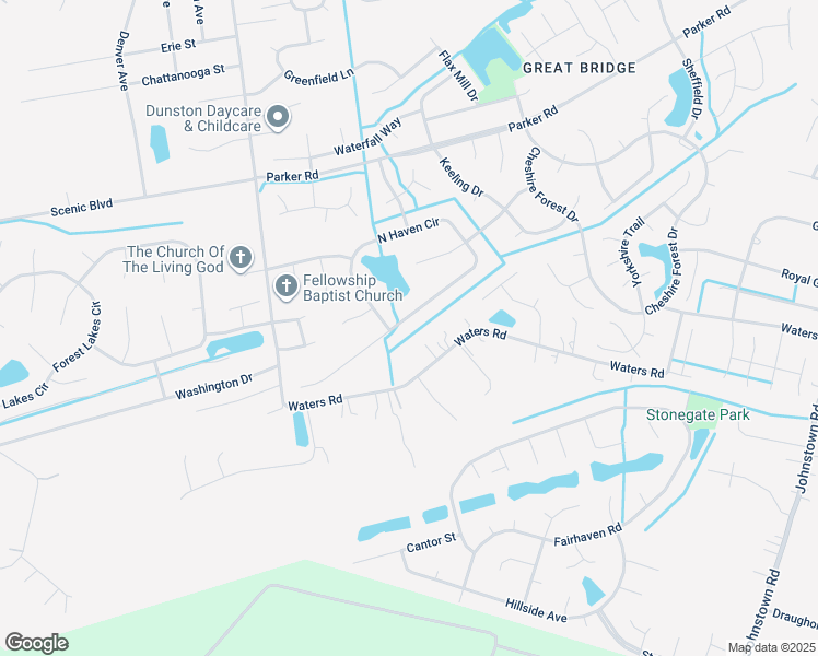 map of restaurants, bars, coffee shops, grocery stores, and more near 941 North Haven Circle in Chesapeake