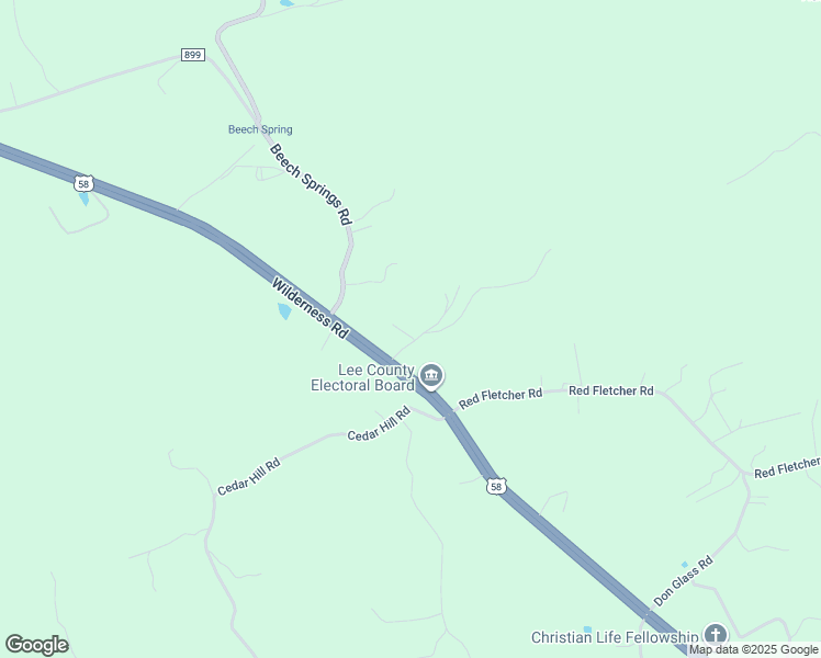 map of restaurants, bars, coffee shops, grocery stores, and more near 163 Little Hickory Lane in Jonesville