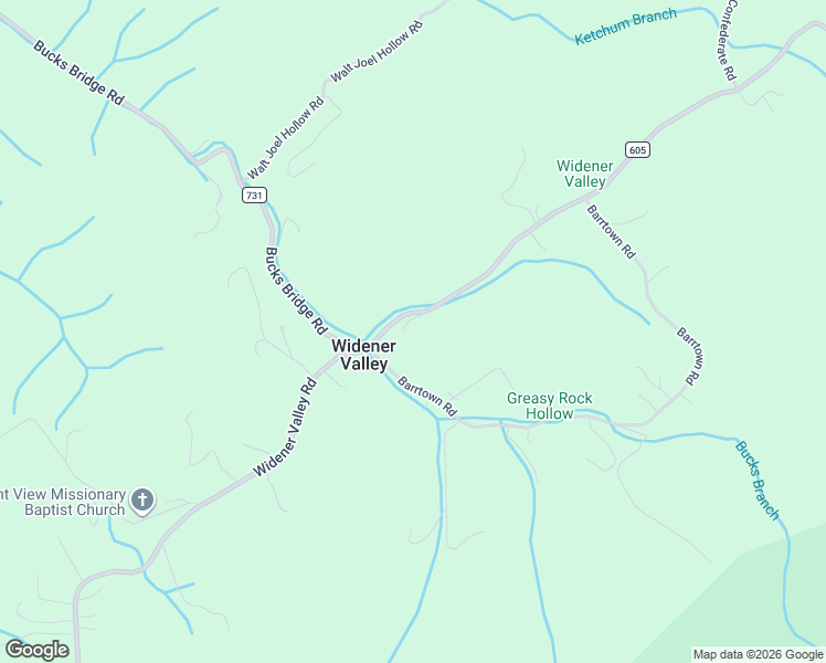 map of restaurants, bars, coffee shops, grocery stores, and more near 36016 Widener Valley Road in Glade Spring