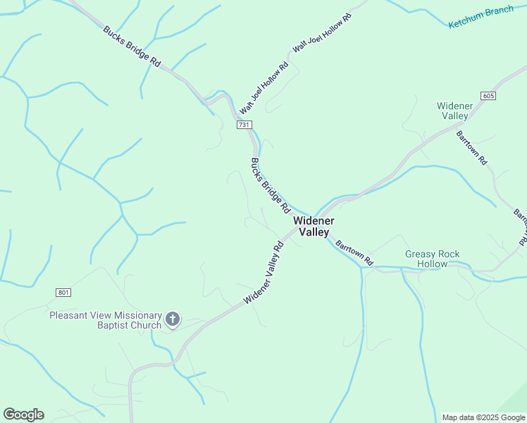 map of restaurants, bars, coffee shops, grocery stores, and more near 18973-19205 Memory Lane in Glade Spring