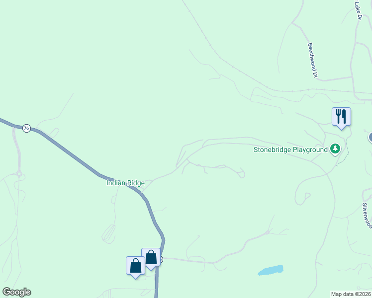 map of restaurants, bars, coffee shops, grocery stores, and more near 14 Oak Lane in Branson West