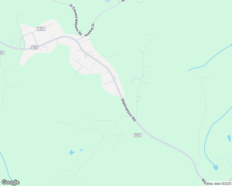 map of restaurants, bars, coffee shops, grocery stores, and more near 2544 Malmaison Road in Blairs
