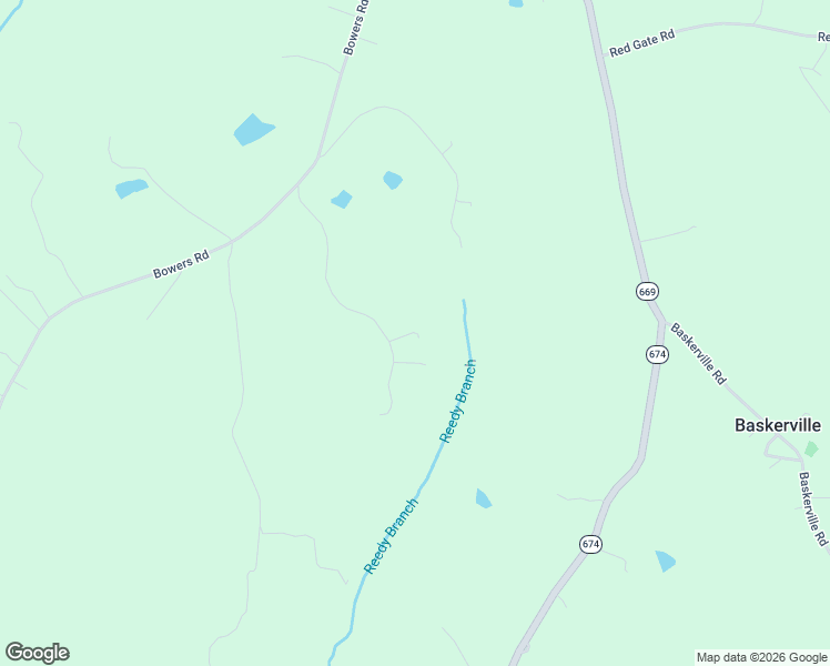 map of restaurants, bars, coffee shops, grocery stores, and more near 6 Muscadine Trail in Baskerville