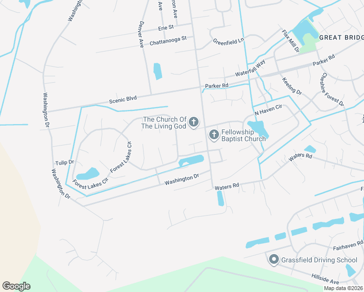 map of restaurants, bars, coffee shops, grocery stores, and more near 901 Forest Lakes Drive in Chesapeake