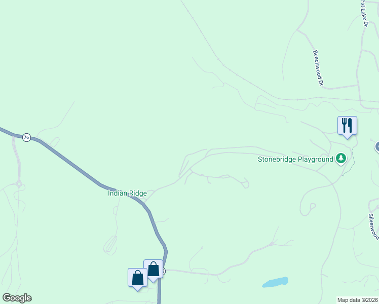 map of restaurants, bars, coffee shops, grocery stores, and more near 14 Oak Lane in Branson West