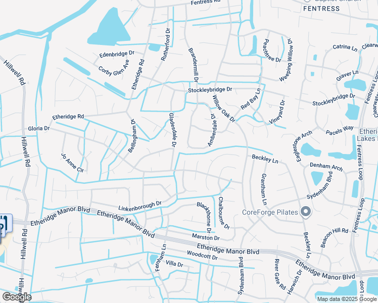 map of restaurants, bars, coffee shops, grocery stores, and more near 705 Farman Court in Chesapeake