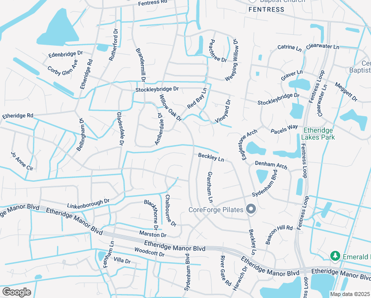 map of restaurants, bars, coffee shops, grocery stores, and more near 838 Donnington Drive in Chesapeake