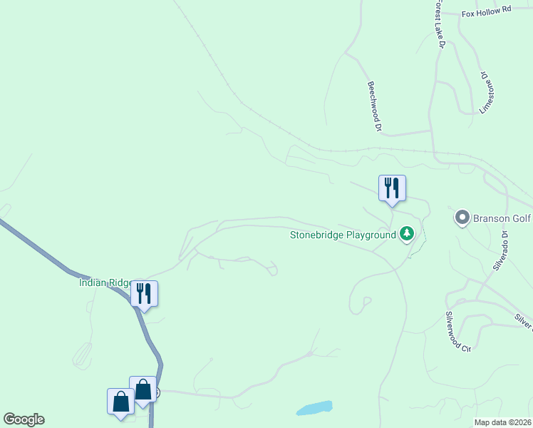 map of restaurants, bars, coffee shops, grocery stores, and more near 1705-1729 Cedar Ridge Way in Reeds Spring