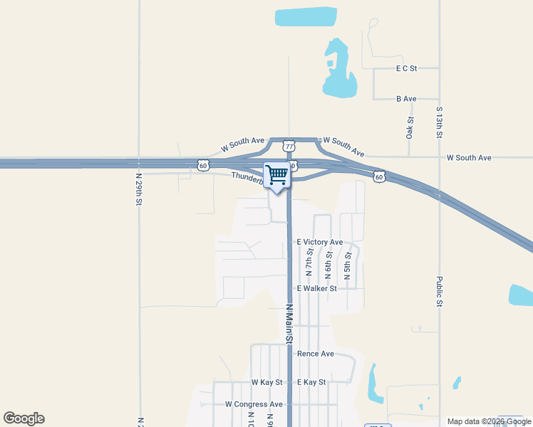 map of restaurants, bars, coffee shops, grocery stores, and more near 201 Jester Road in Tonkawa