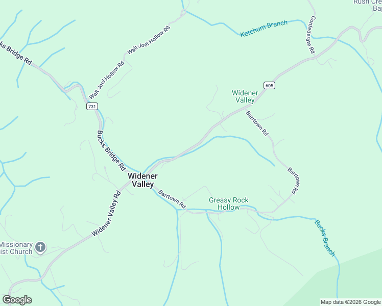 map of restaurants, bars, coffee shops, grocery stores, and more near 36066 Widener Valley Road in Glade Spring