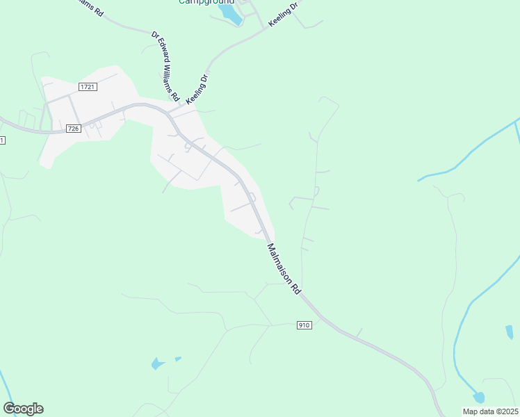 map of restaurants, bars, coffee shops, grocery stores, and more near 2461 Malmaison Road in Blairs