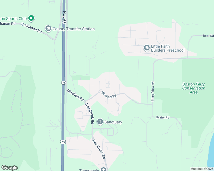 map of restaurants, bars, coffee shops, grocery stores, and more near 125 Warehouse Drive in Branson