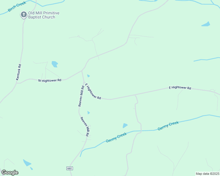 map of restaurants, bars, coffee shops, grocery stores, and more near 425 East Hightower Road in Sutherlin