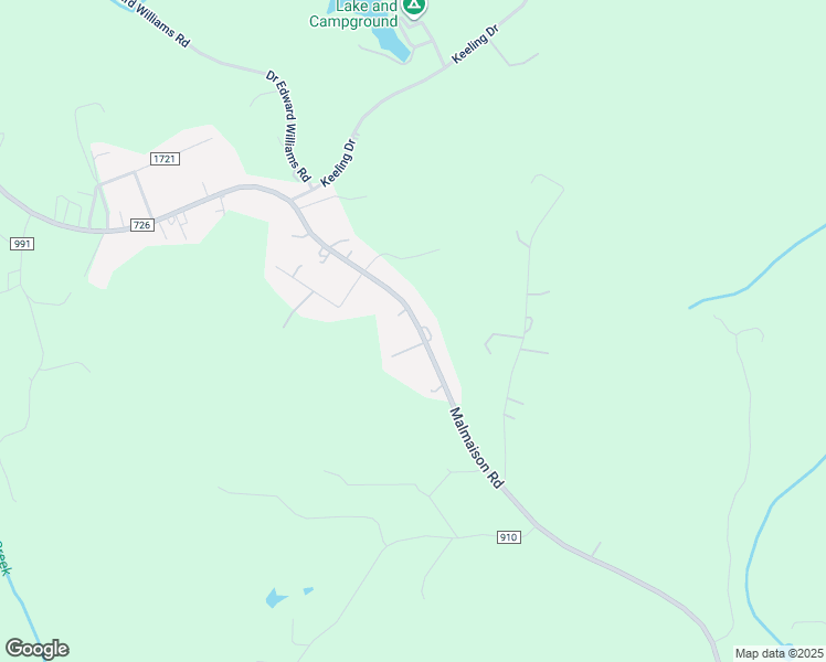 map of restaurants, bars, coffee shops, grocery stores, and more near 2400 Malmaison Road in Blairs