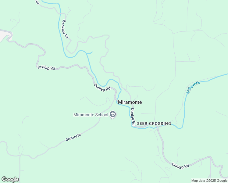 map of restaurants, bars, coffee shops, grocery stores, and more near Dunlap Road in Miramonte