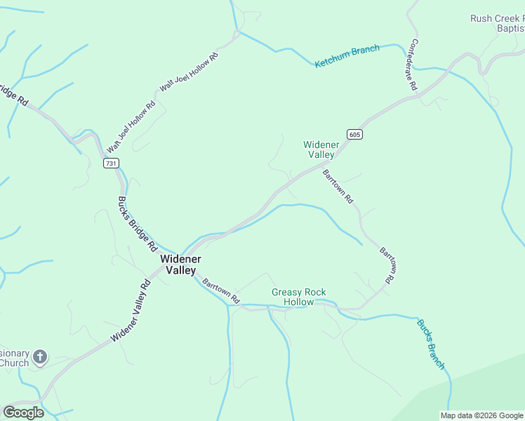 map of restaurants, bars, coffee shops, grocery stores, and more near 36066 Widener Valley Road in Glade Spring