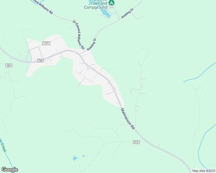map of restaurants, bars, coffee shops, grocery stores, and more near 2376 Malmaison Road in Blairs