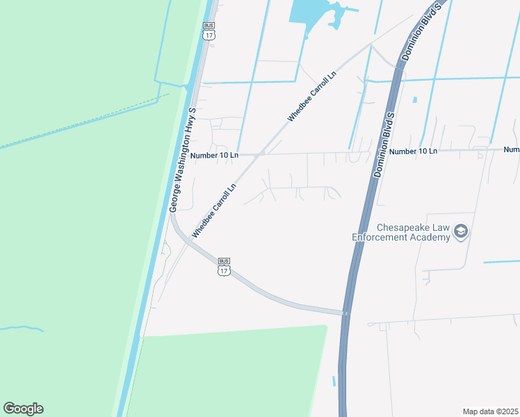map of restaurants, bars, coffee shops, grocery stores, and more near 605 Trumpet Court in Chesapeake