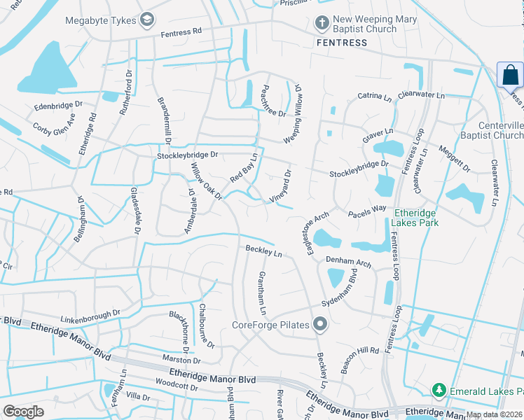 map of restaurants, bars, coffee shops, grocery stores, and more near 1221 Chelbrook Road in Chesapeake