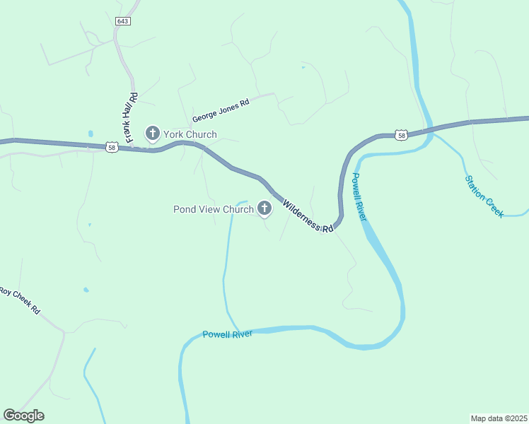 map of restaurants, bars, coffee shops, grocery stores, and more near Pond View Drive in Jonesville